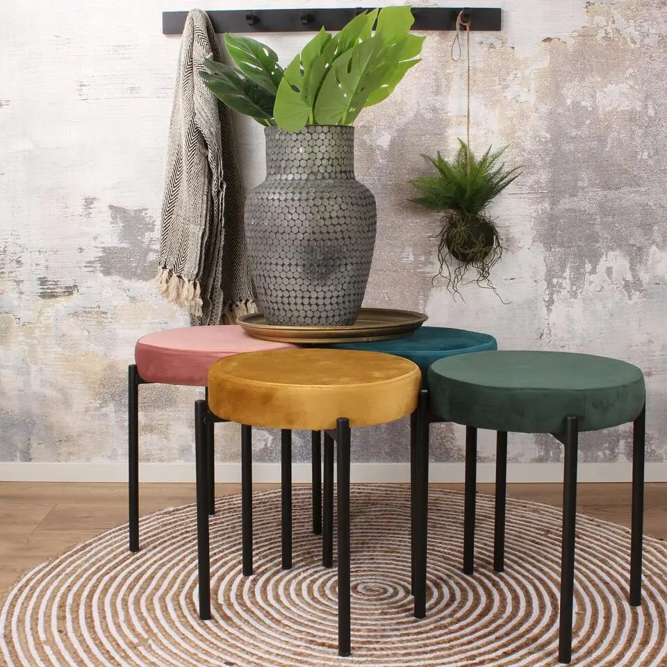 DS4U - Mika velvet kruk goud