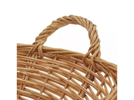 Corbeille à linge en osier