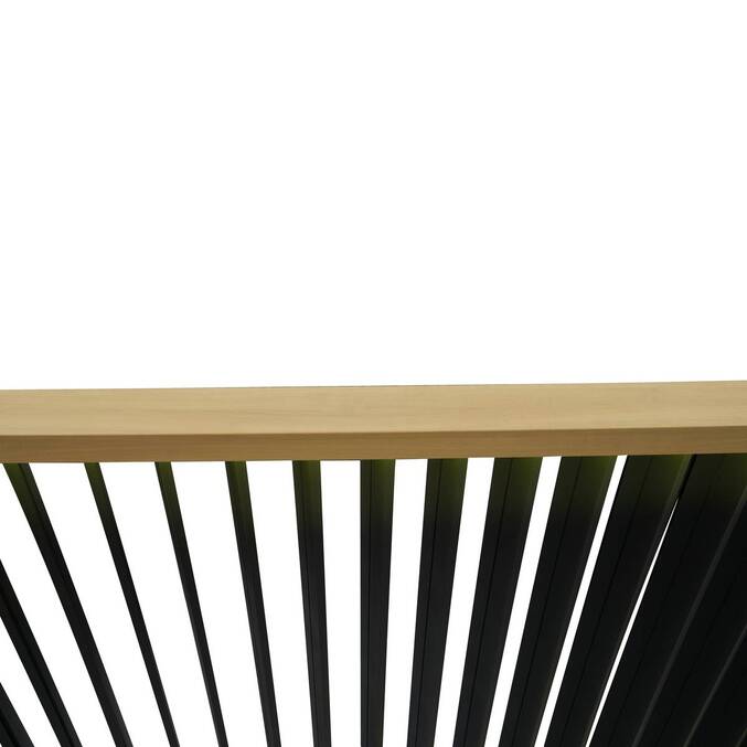 Pergola électrique bioclimatique EVORA Effet bois Honey
