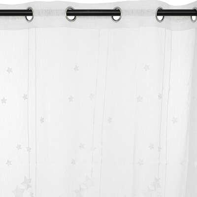 VOILAGE ETOILE BRODE BLANC 140X240CM