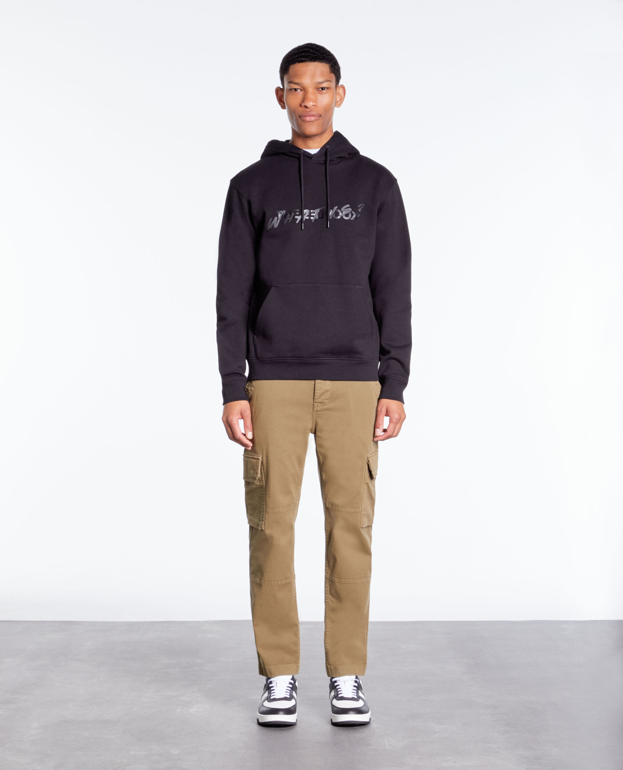 Sweatshirt à capuche What is noir