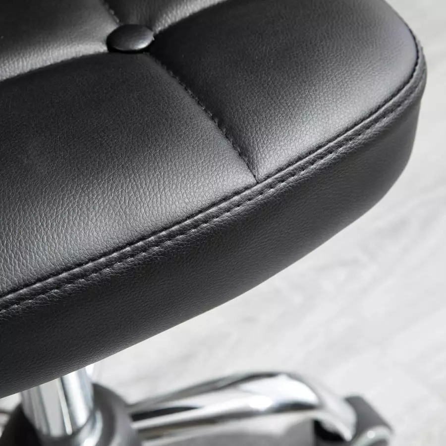 HOMCOM Arbeitshocker Set mit Drehfunktion und Höhenverstellung schwarz
