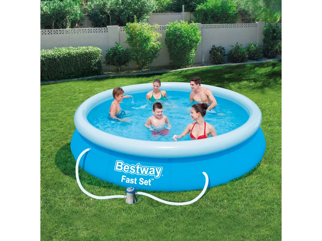 Kit piscine ronde Fast Set - D 366 x H 76 cm - Bleu