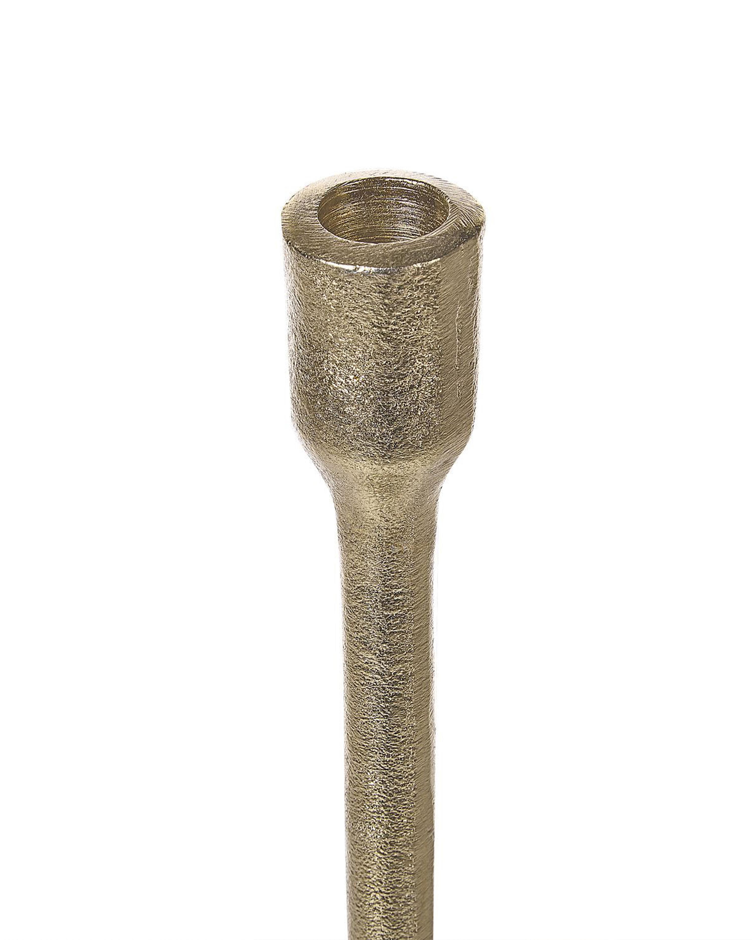 Set van 3 kaarshouders LIWUNG Metaal 27/33/38 cm Goud