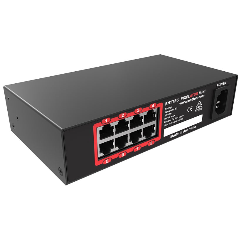 Enttec Pixelator Mini ethernet naar pixel converter