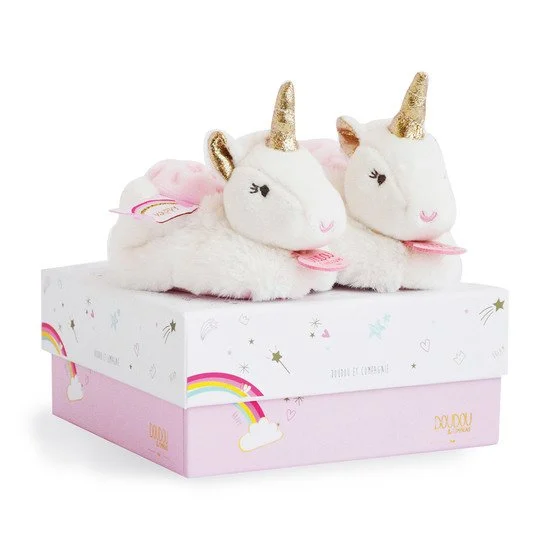 Licorne chaussons avec hochet   Doré        0-6 mois   de               Doudou et Compagnie