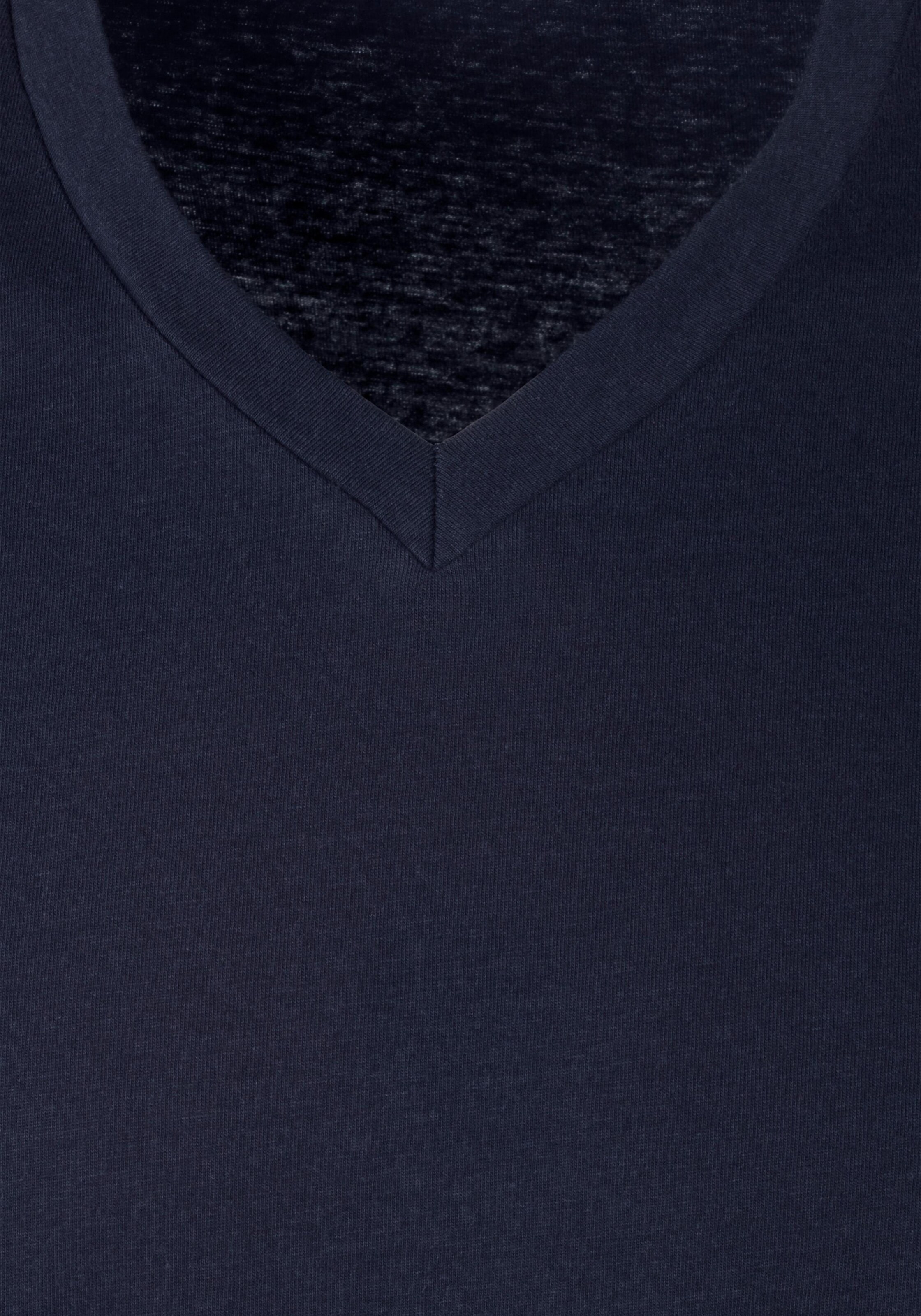 s.Oliver V-Shirt in grau-meliert, navy, schwarz