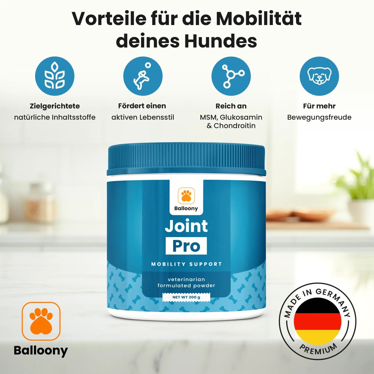 Balloony.pet German Shephy Gelenkpulver Joint Pro 200 g