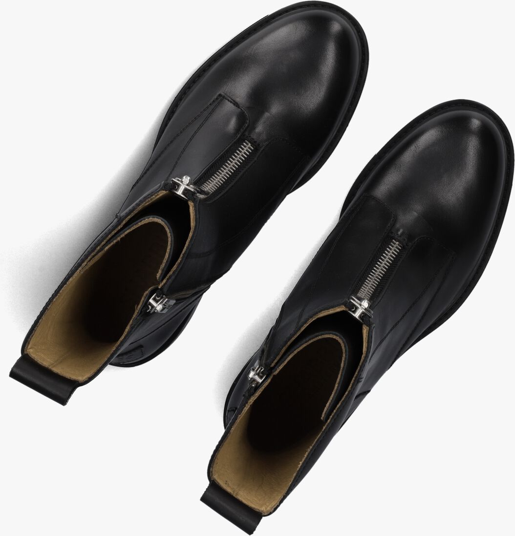 zwarte shabbies enkelboots dean zipa
