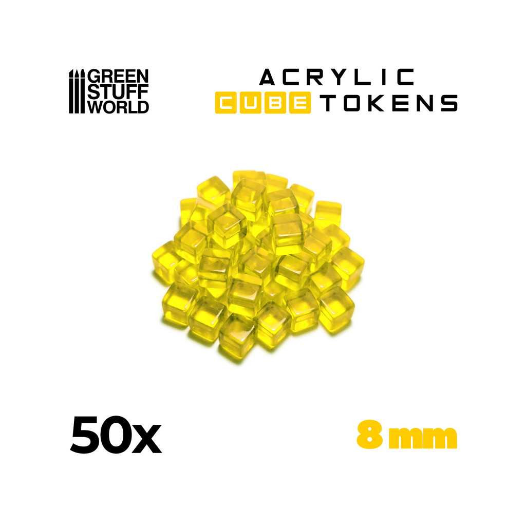 Set de 50 Cubes Transparents 8mm