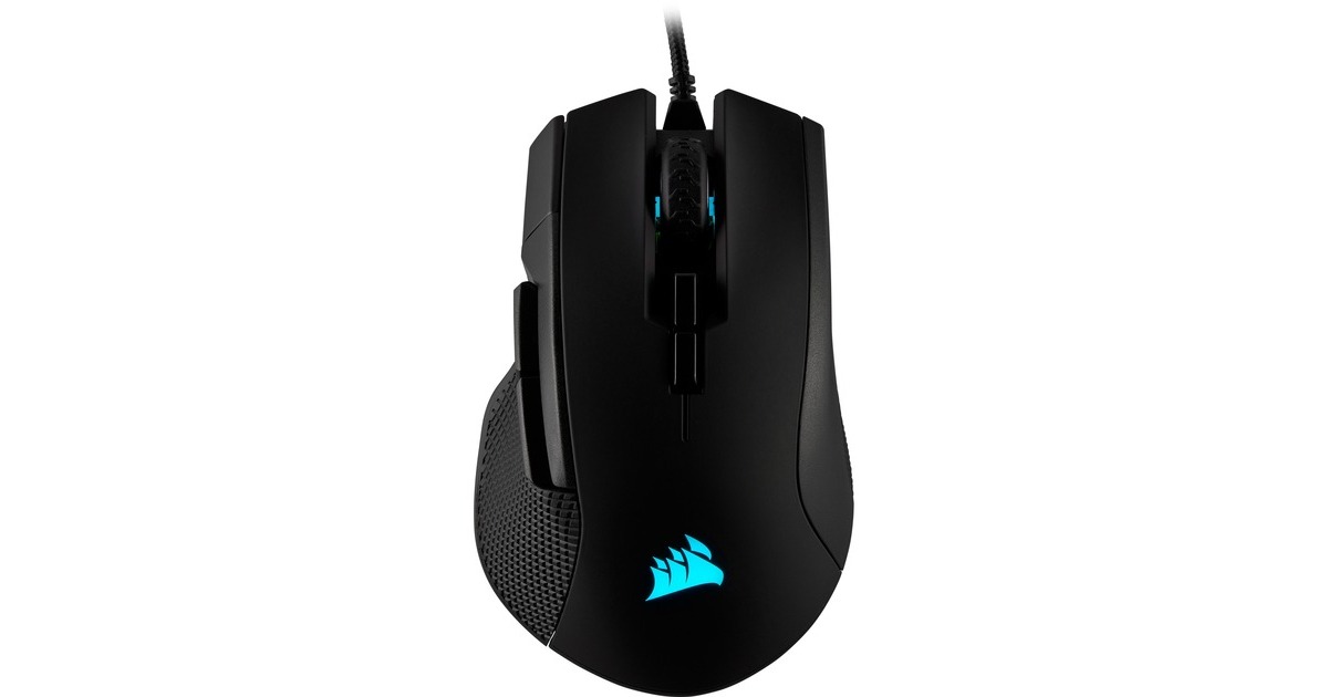 CorsairIronclaw RGB Gaming Mouse  (Zwart, 18.000 dpi, RGB leds)