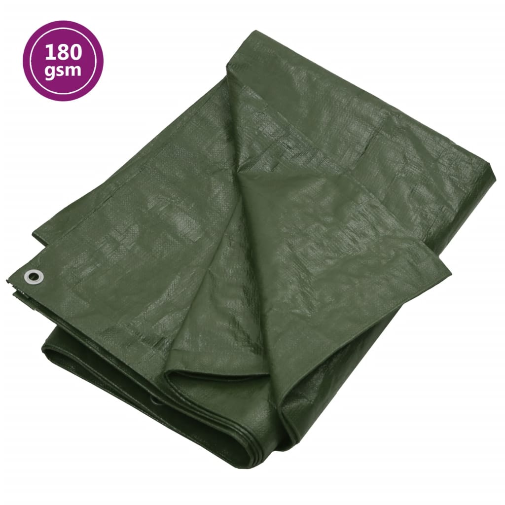 Bâche 180 g/m² 3x3 m vert pehd