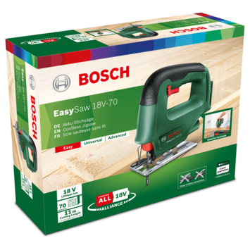 Bosch 18V decoupeerzaag EasySaw 70mm (zonder accu)