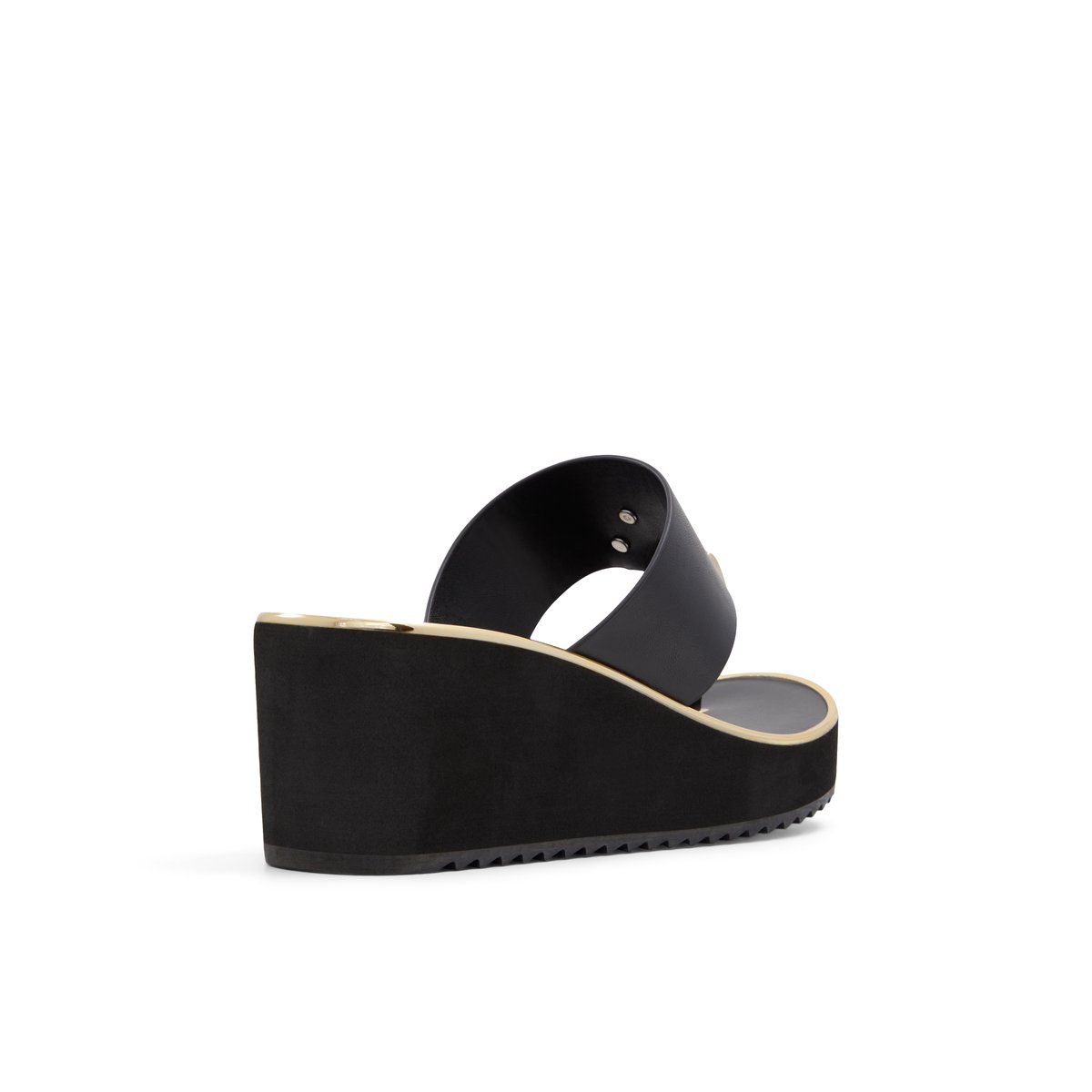 K STUDIO-Rosiyn-Tongs sandales - Talon compensé - Noir