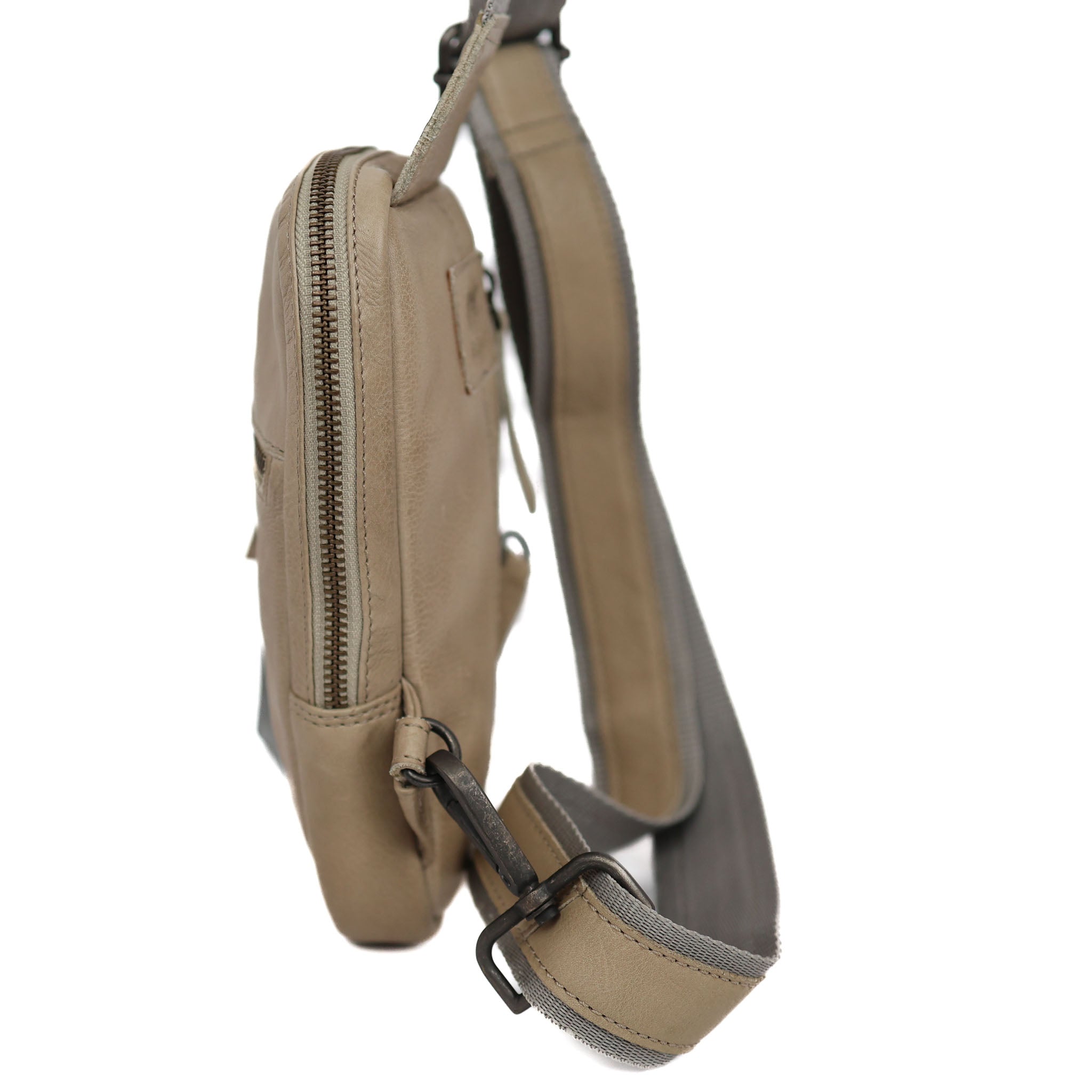 Klein crossbody tasje 'Nikki' silver mink Silver mink