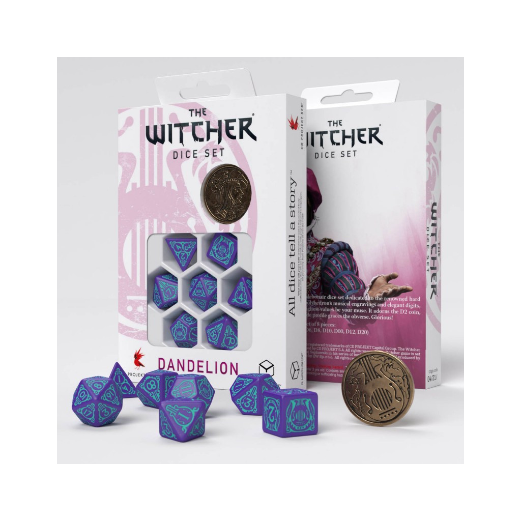 The Witcher Dice Set - Dandelion - Half a Century of Poetry