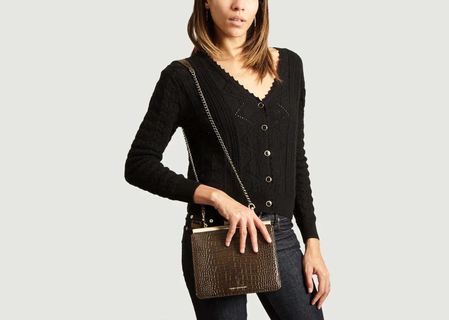 Sac Pochette En Cuir Jeanne 22 Tammy & Benjamin