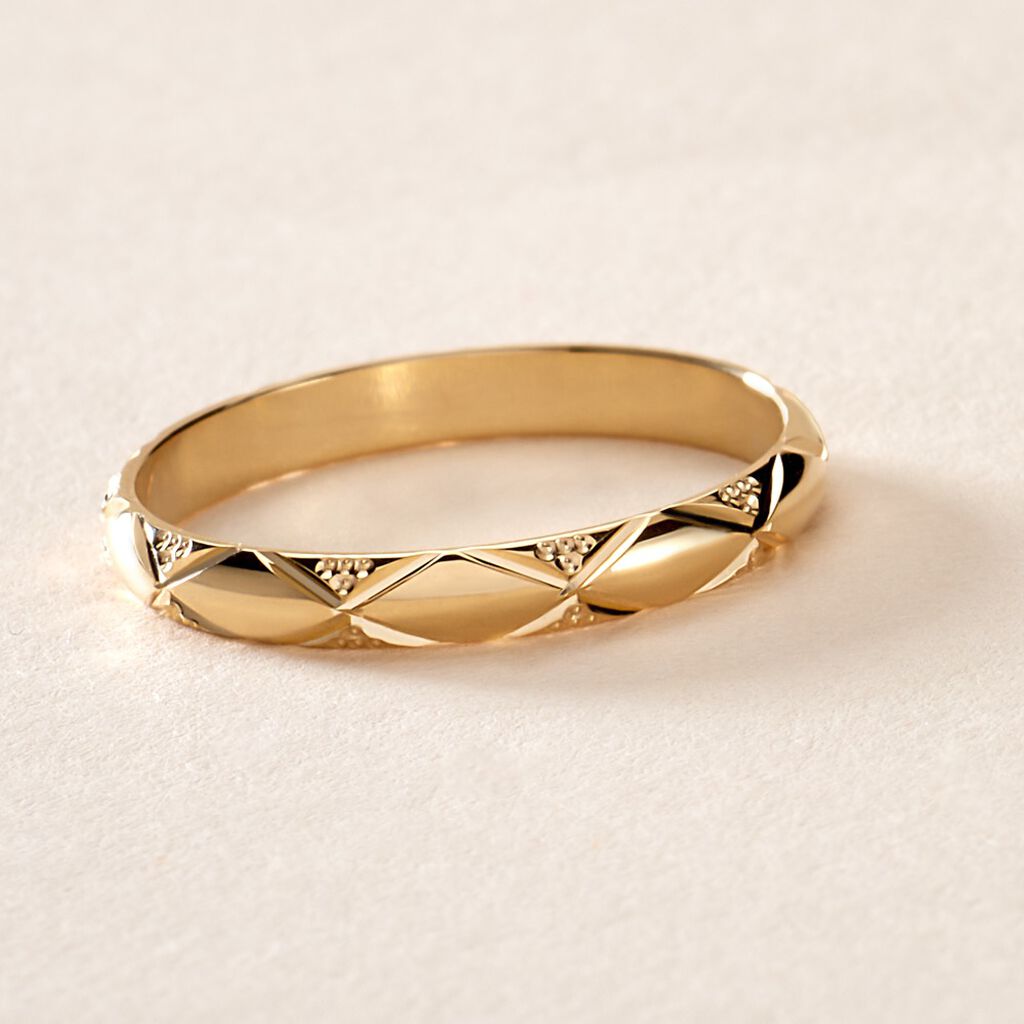 Alliance Harmonie Demi Jonc Classique Or Jaune