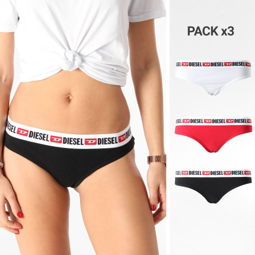 Lot De 3 Strings Femme Stars 00SE0K-0EAXL Blanc Noir Rouge
