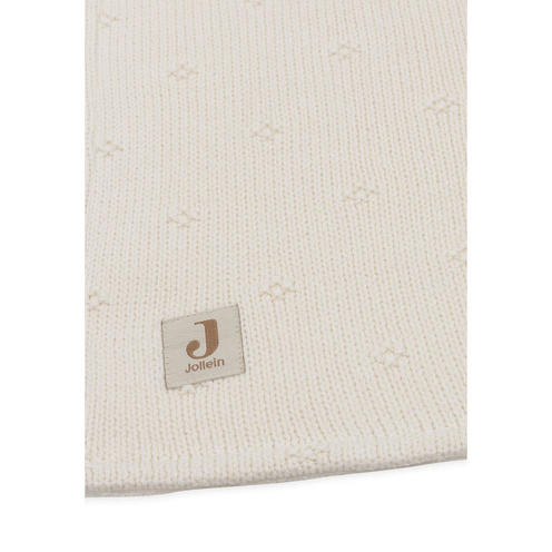 Couverture velvet Cosy knit - Ivory - JOLLEIN