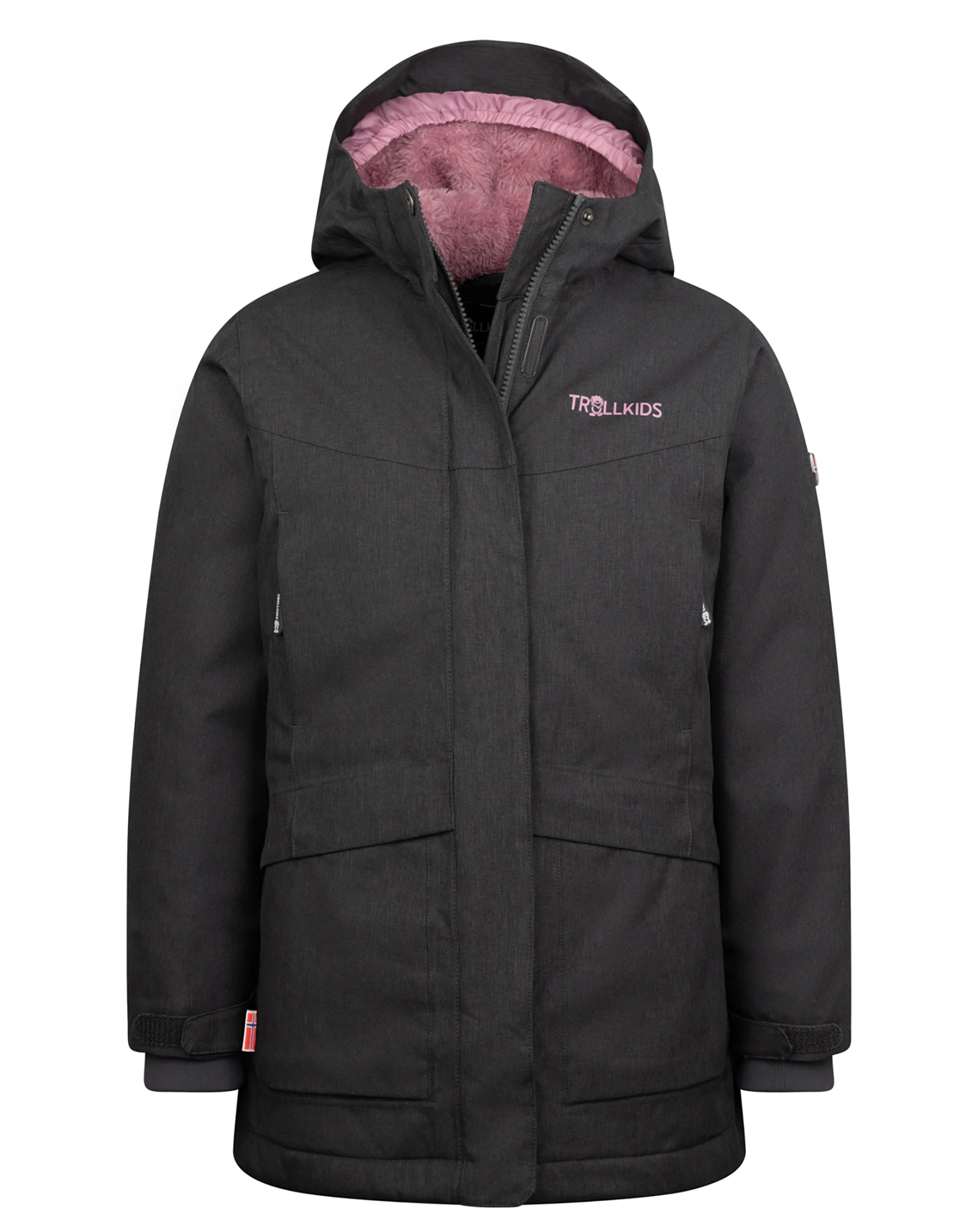 Wintermantel OSLO COAT PRO in anthracite/mauve