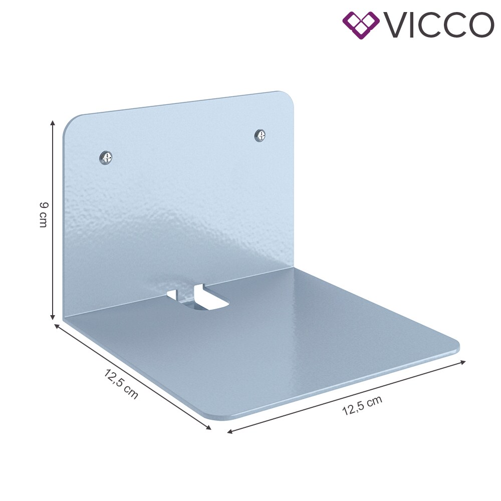 VICCO Unsichtbares Bücherregal GHOST 4er Set Wandregal Regal Metall Buchregal