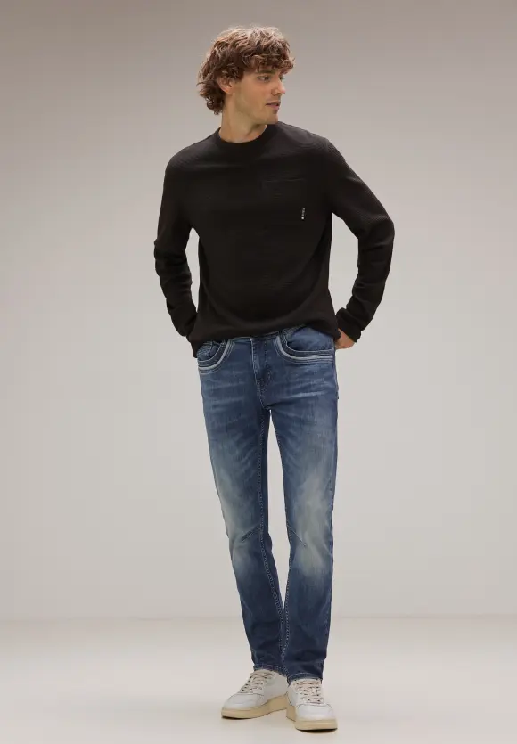 Slim Fit Jeans - indigo blue wash