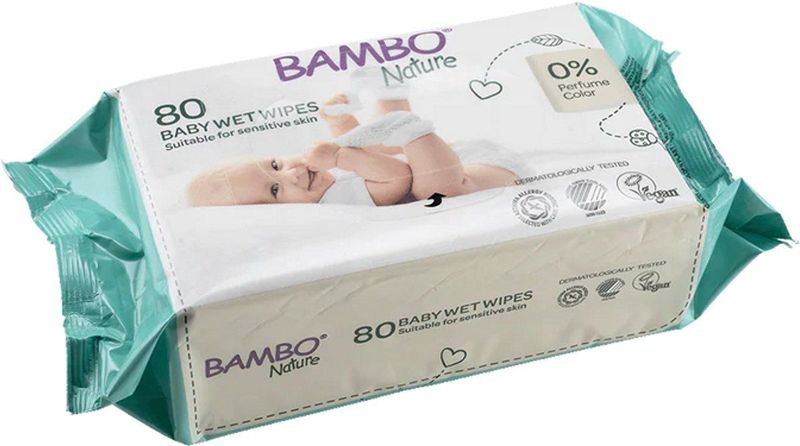 Bambo Nature - Billendoekjes - 80st - Huidvriendelijk - Veganistisch