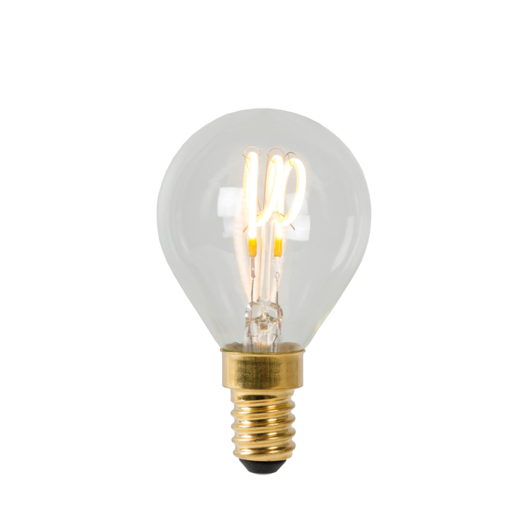 Lucide P45 LED Filament lichtbron E14 3W 2700K transparant dimbaar