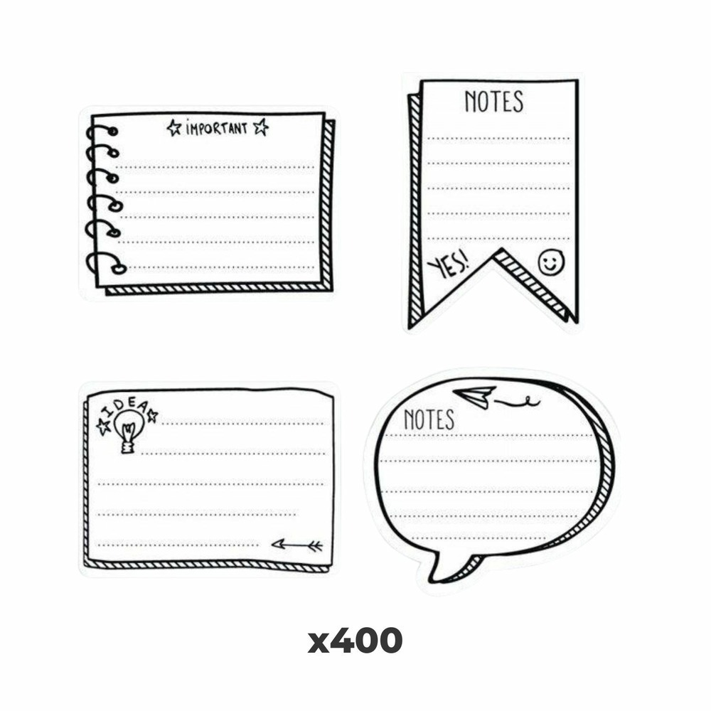 400 sticky notes pour bullet journal