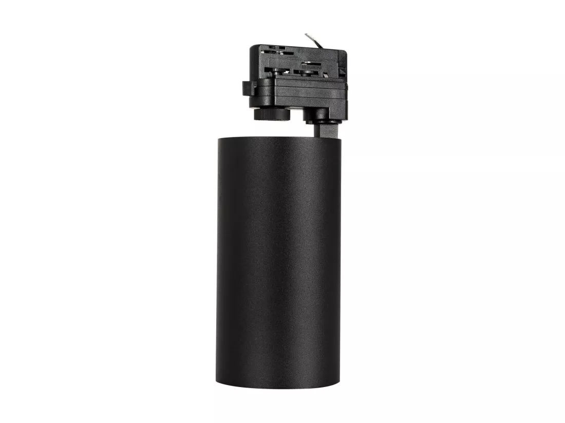 Spot LED sur Rail Triphasé 30W d'Angelo CCT LIFUD Noir Sélectionnable (chaud-neutre-froid)
