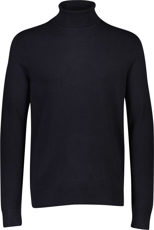 Lindbergh Ecovero L/S roll neck knit Navy