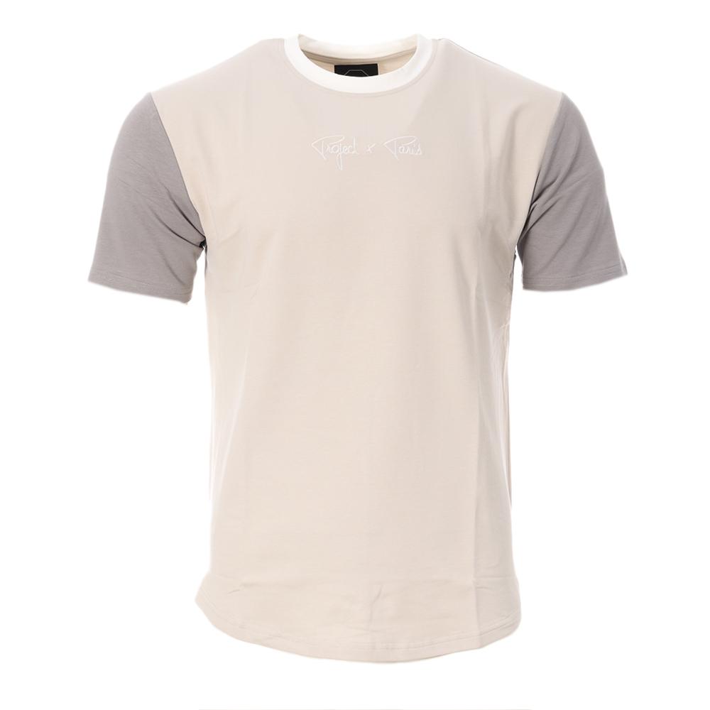 Project X Paris T-shirt Gris Homme Project X Paris Colorblock