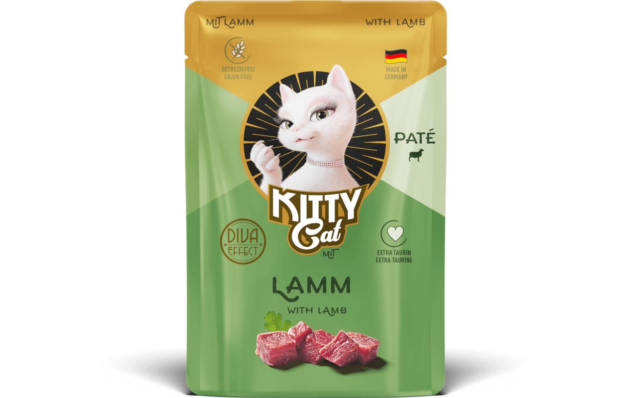 Nassfutter Paté Pouch Lamm 85 gAlleinfuttermittel für ausgewachsene Katzen