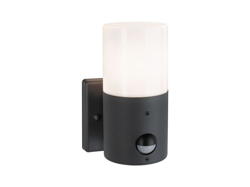 Paulmann Wandleuchte Tubs Bewegungsmelder max. 15W 230 V Gr Runde Aussenwandleuchte