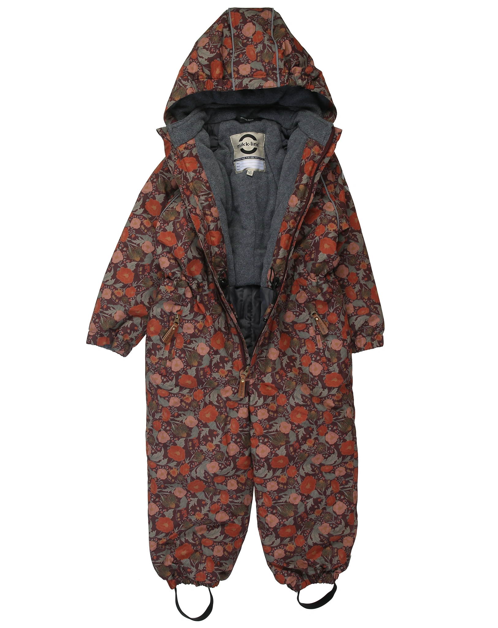 Schneeanzug JR - FLORAL in decadent chocolate