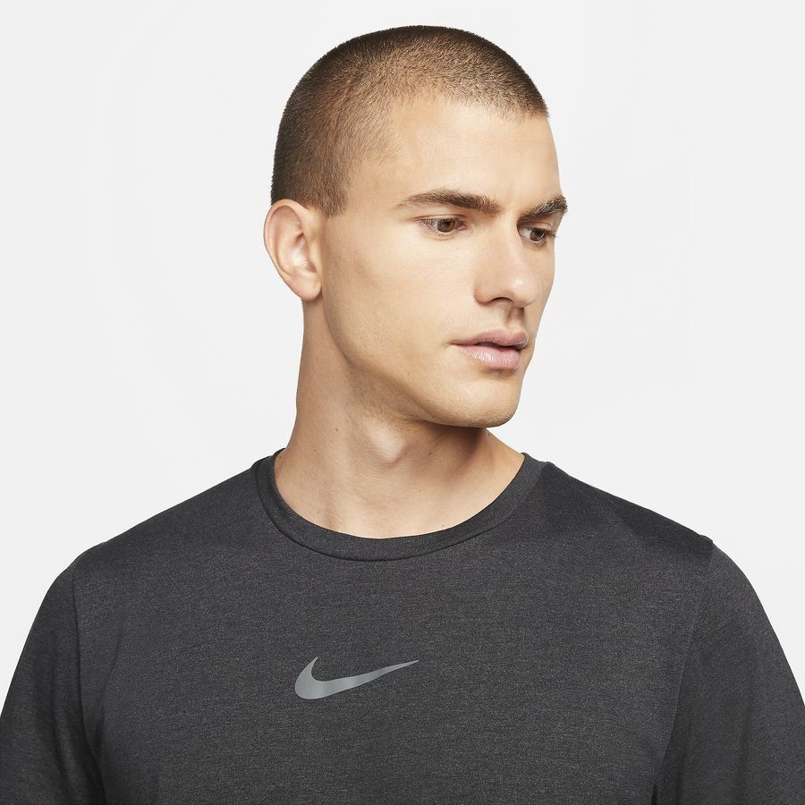 Nike Pro T-shirt d'Entraînement Dri-FIT Burnout - Noir/Gris