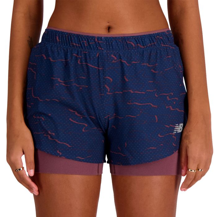 RC Seamless Printed 2 in 1 Short 3'' Women