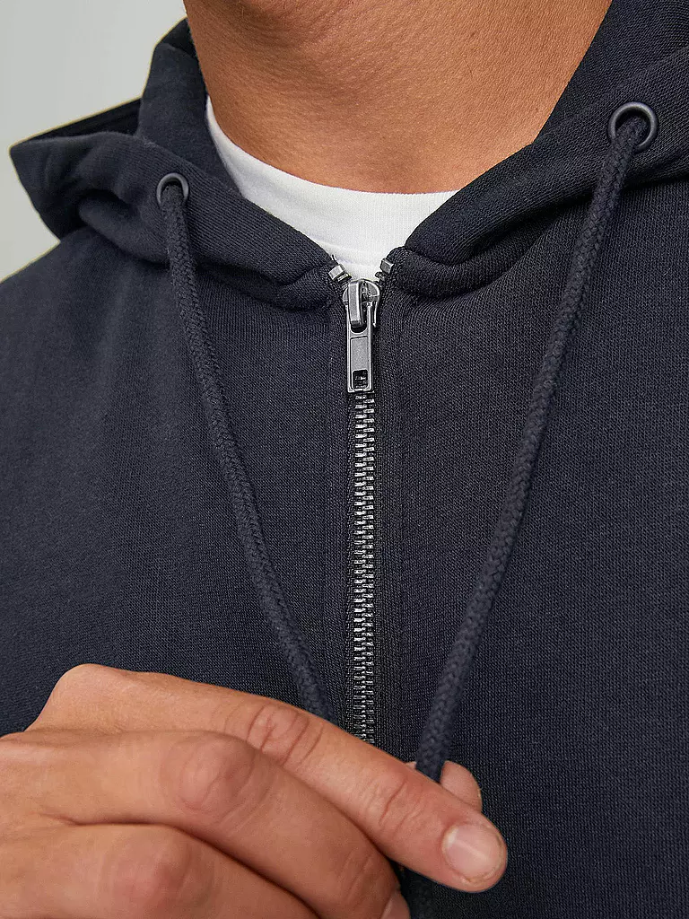 JACK & JONES Kapuzensweatjacke JJESTAR  schwarz
