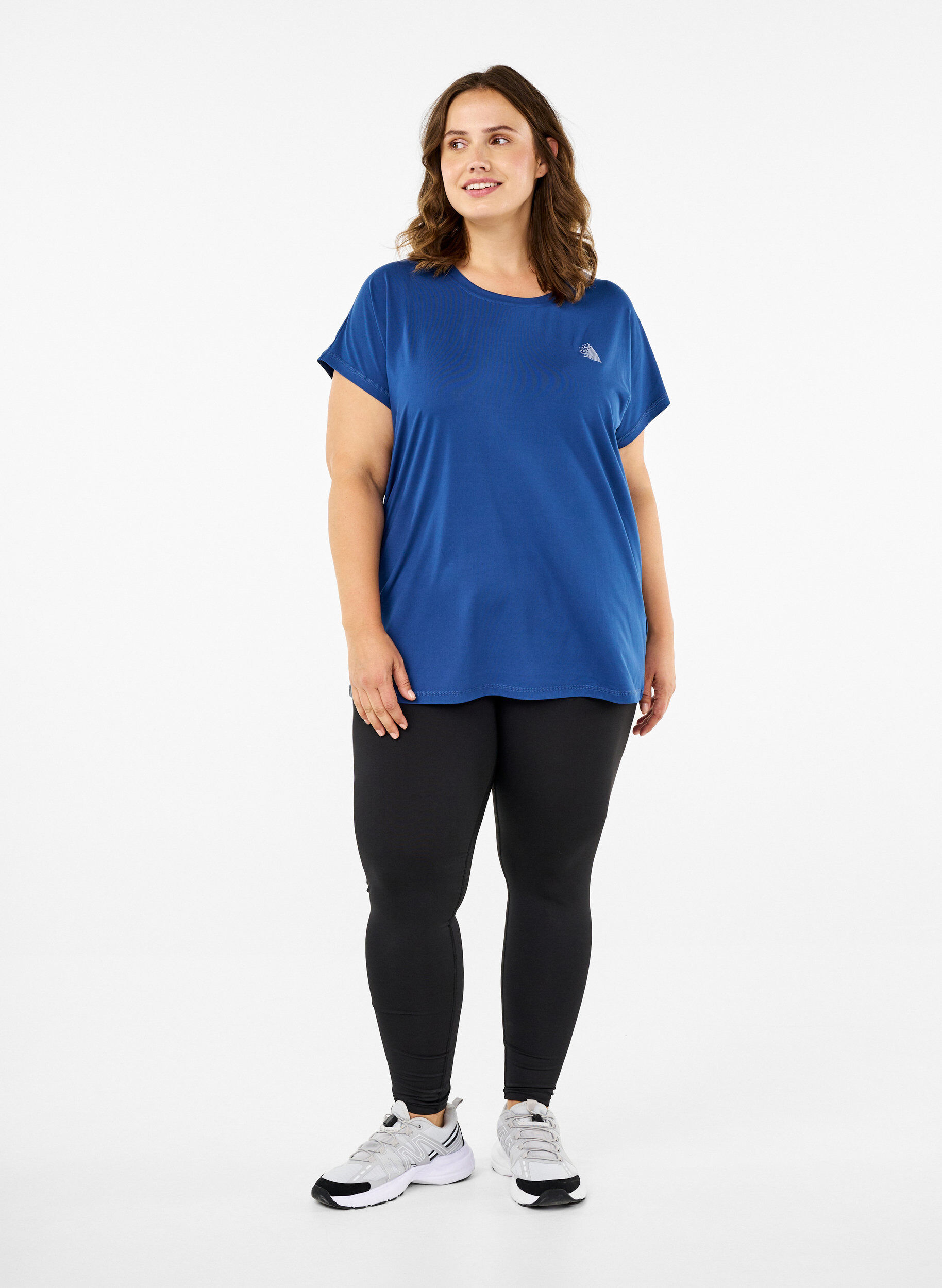 Ensfarvet trænings t-shirt