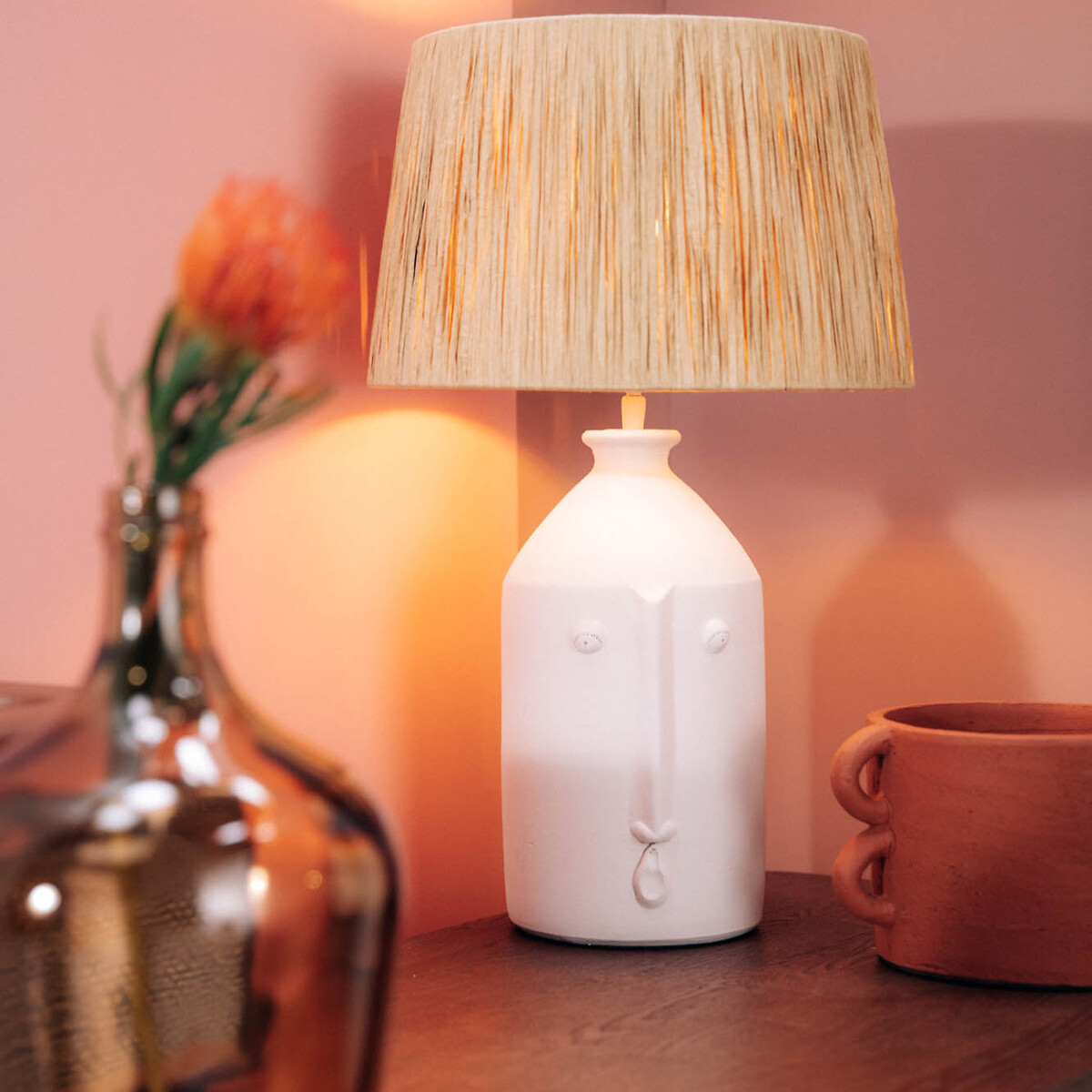 LA REDOUTE INTERIORS<br>Vaso Lady Jeanne em vidro, 31 cm de altura, Izolia