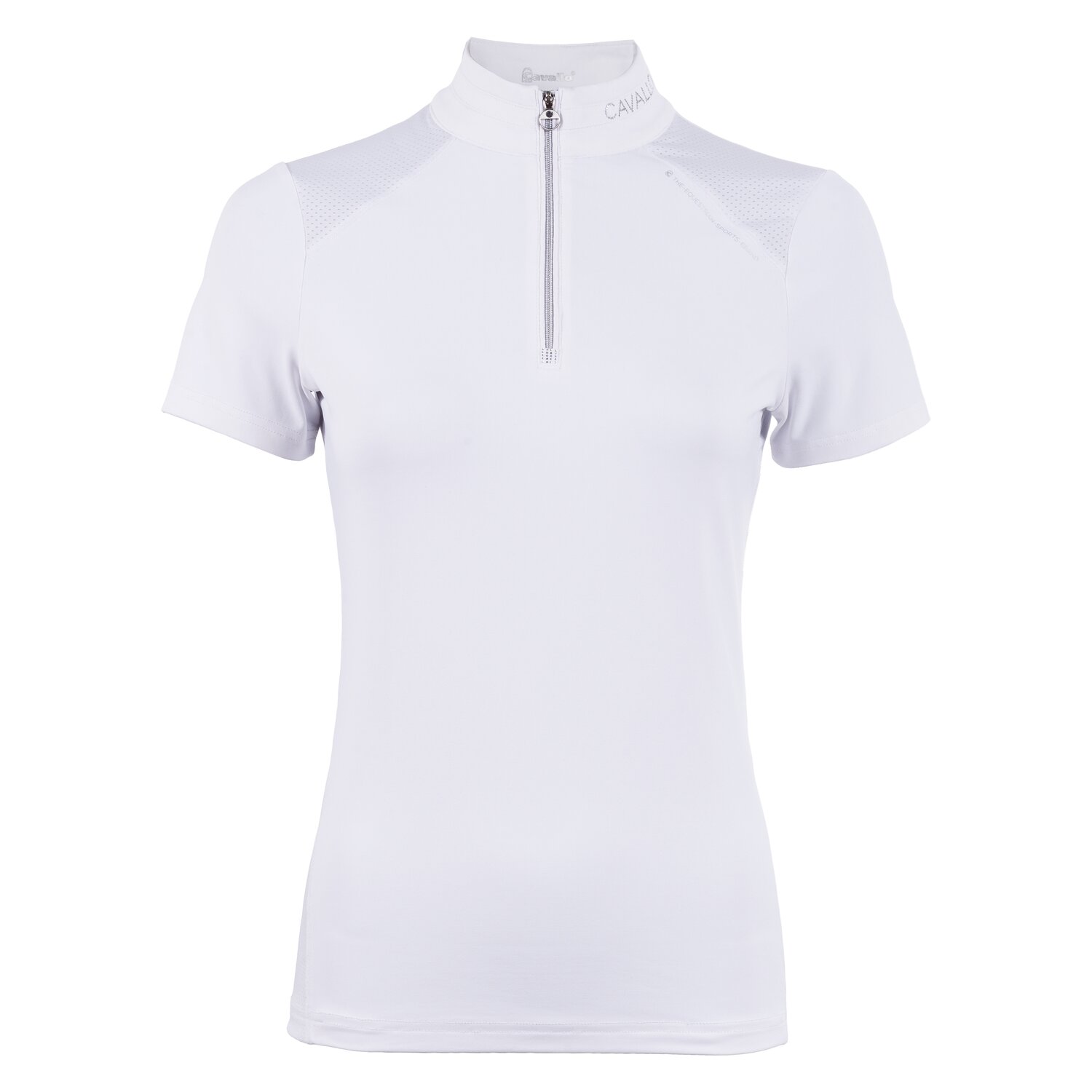 Cavallo Turniershirt CAVAL COMP HALFZIP - white
