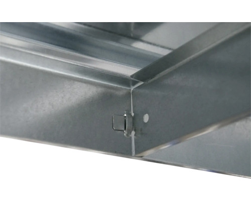Zware breedspanstelling Schulte, gegalvaniseerd, 180x183x50 cm, 4 legborden, draagvermogen 600 kg