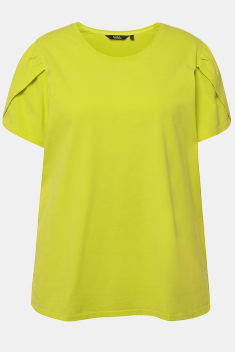 T-Shirt, cold dyed, A-Linie, Rundhals, Halbarm