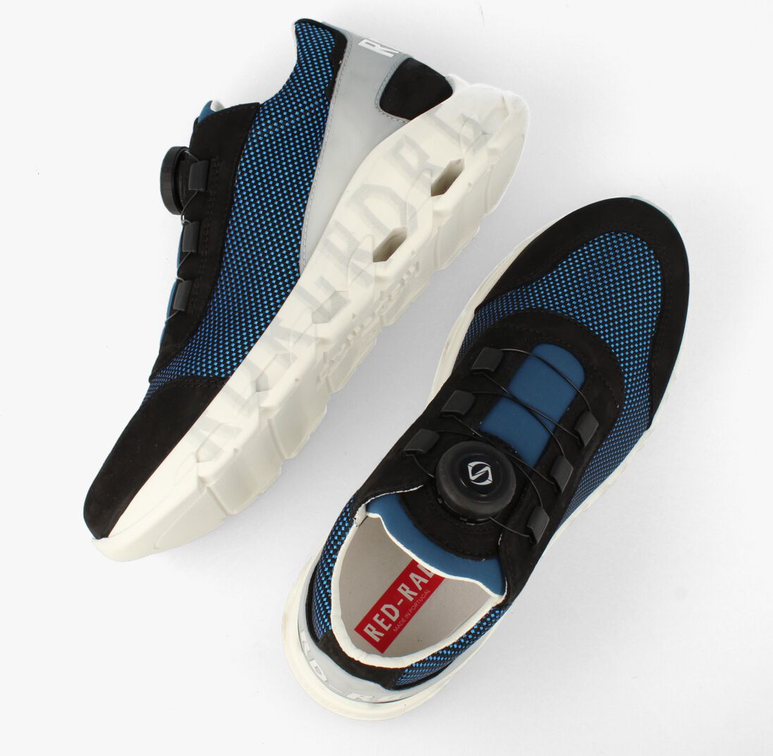 RED-RAG blauwe red-rag lage sneakers 13825