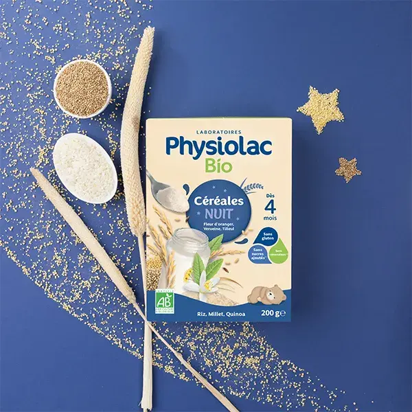 Cereal noturno orgânico Physiolac 4M+ 200g