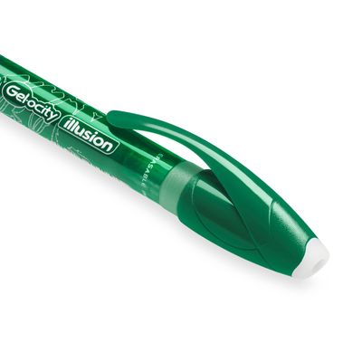 Bic Gelocity Illusion - Pack de 12 rollers effaçables - 0,7 mm - vert