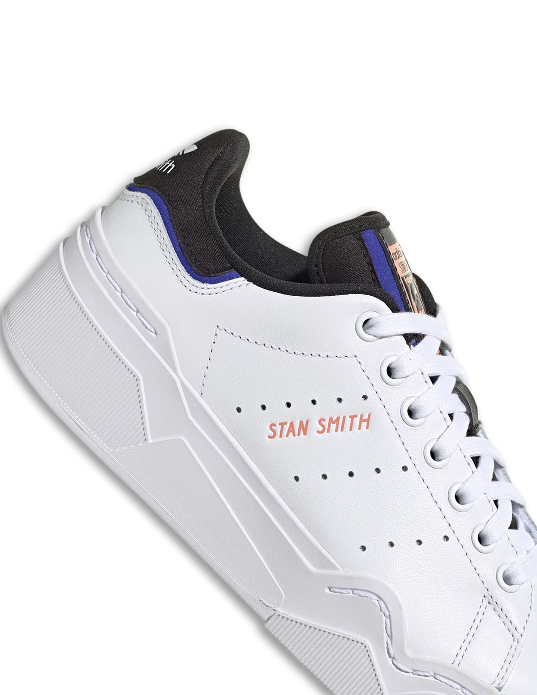 adidas sneaker compensées femme stan smith bonega 2b blanc