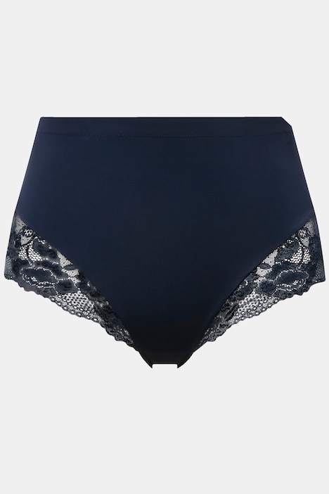 Midislip, transparente Spitze, hinten gerafft