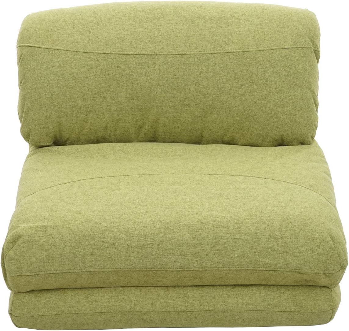 Mendler Schlafsessel HWC-E68, Schlafsofa Funktionssessel Klappsessel Relaxsessel, Stoff/Textil - grün
